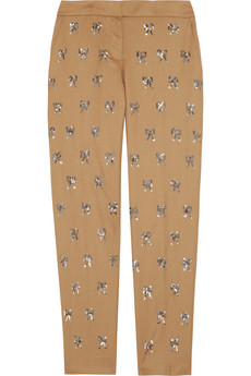 Bow Embellished Pants