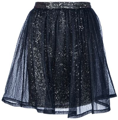 Sequin Flared Party Skirt