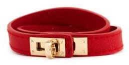 Wrapped PU Turn-lock Bracelet by Charlotte Russe