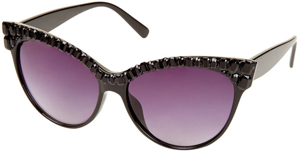 Jewelled Cat Eye Sunglasses