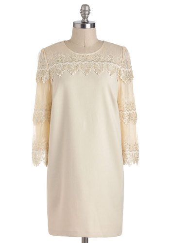 Lace Embellished Tunic Dress