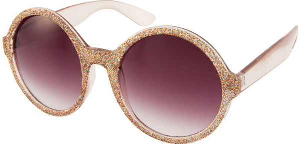 Round Glitter Sunglasses