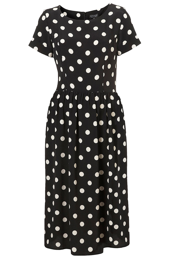 Polka Dot Midi Dress