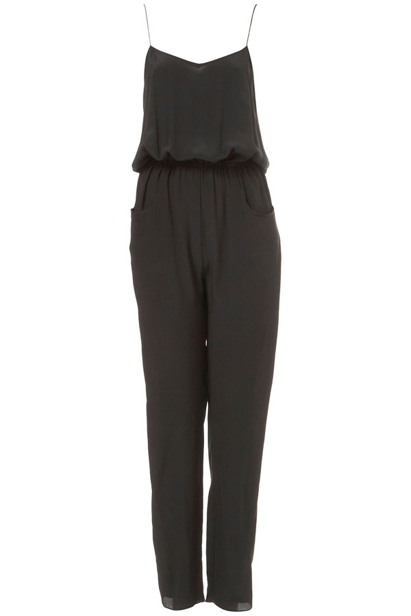 Black Silk Jumpsuit