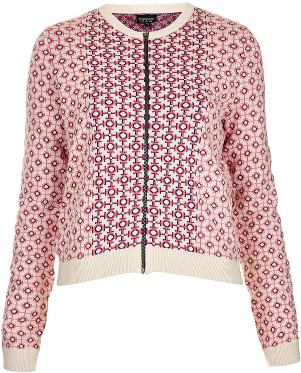 Patterned Bomber Jacket