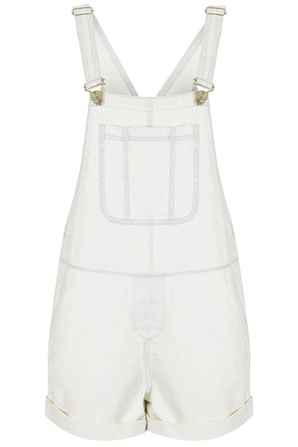 White Denim Overalls