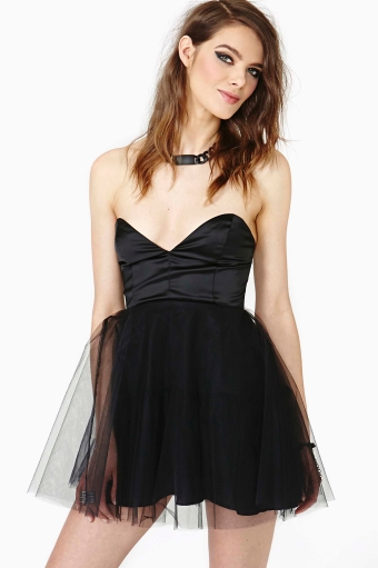 Nasty Gal Dark Dancer Tulle Dress