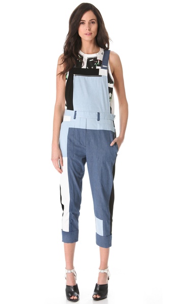 Patchwork Overalls