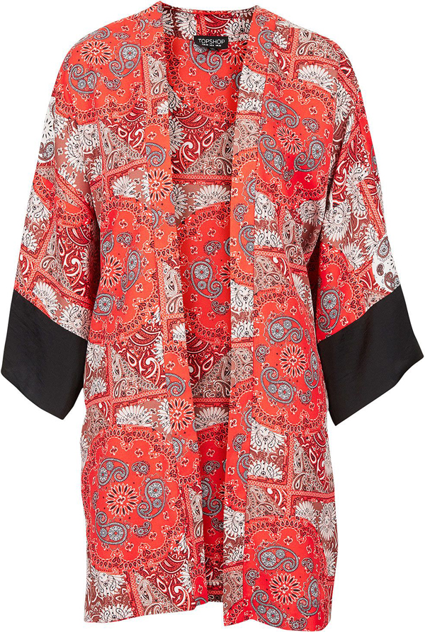 Paisley Print Kimono