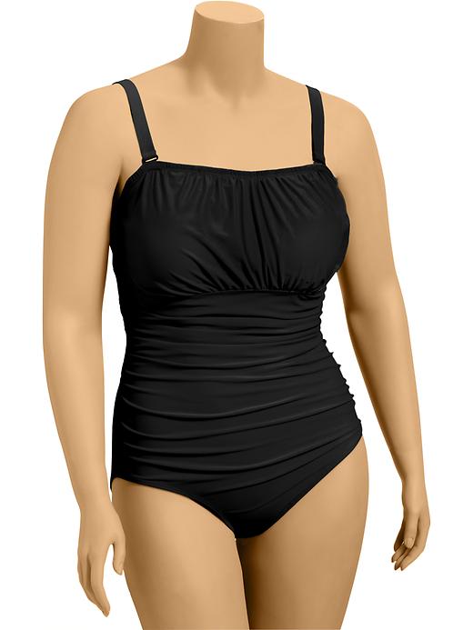 ruched bathing suit