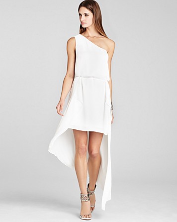 BCBGMaxazria Margo One Shoulder Dress