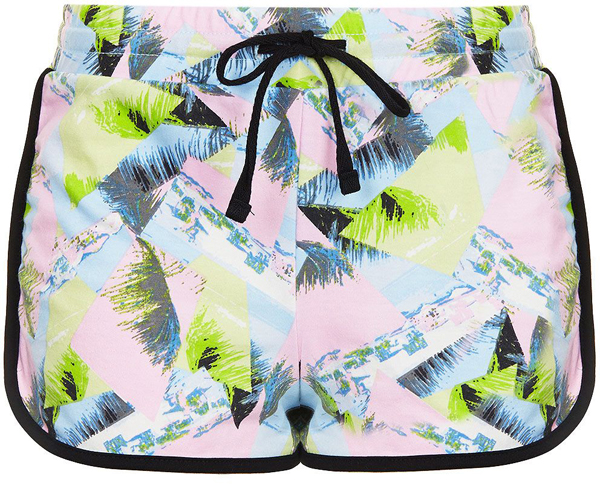 Abstract Print Runner Shorts