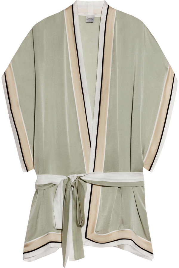 Striped Silk Kimono