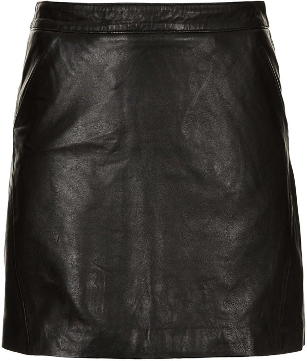 Leather a-line Skirt