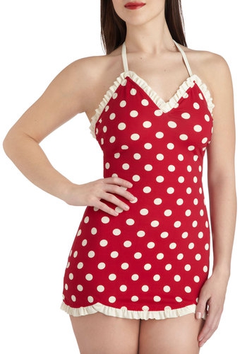 Scalloped Hem Swimsuit