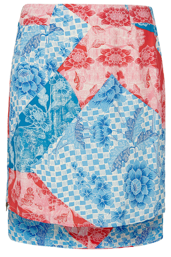 Mixed Print Skirt