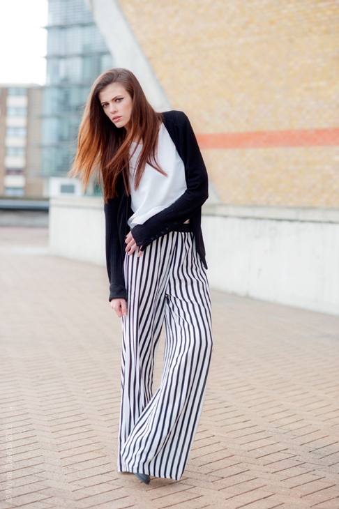 Striped VERTICAL Pants, NOT Horizontal