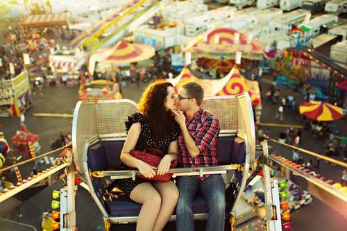 Kiss on a Ferris Wheel