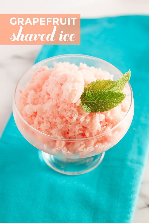 Grapefruit Shaved Ice