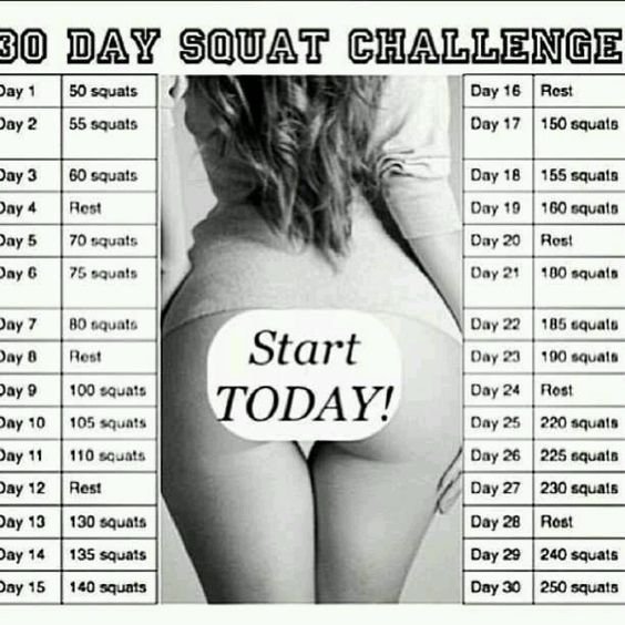 30 Day Squat Challenge