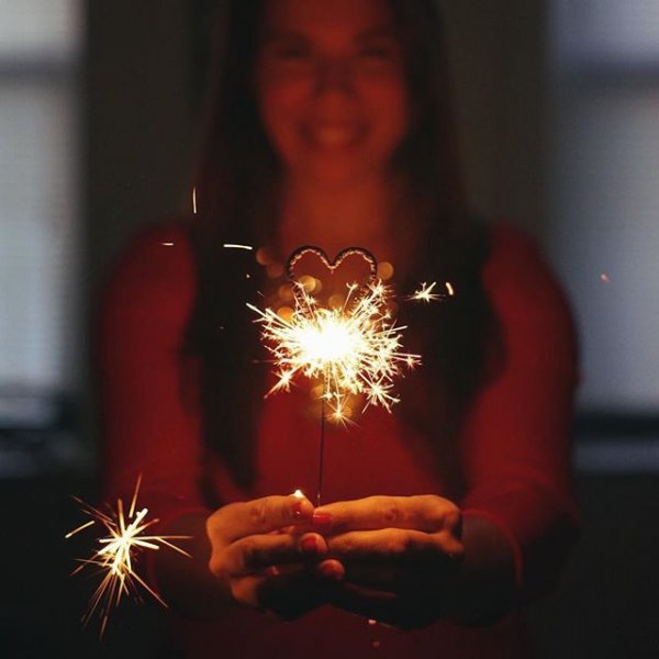 red, sparkler, lighting, light, candle,