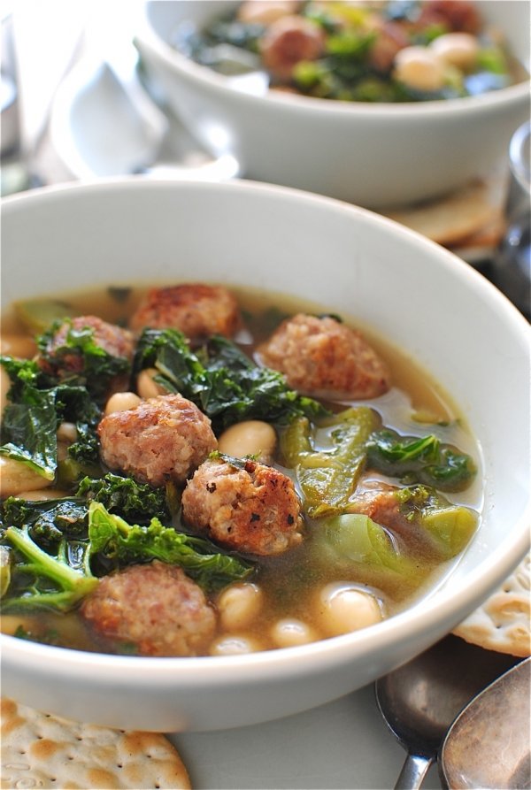 White Bean Soup with Kale and Chorizo