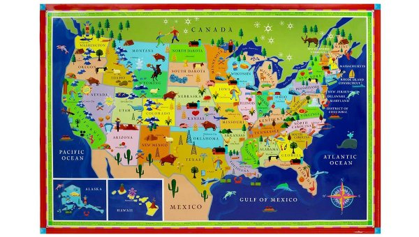 This Land is Your Land Kids' Map