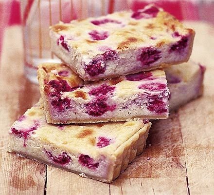 Raspberry and White Chocolate Tray Cake