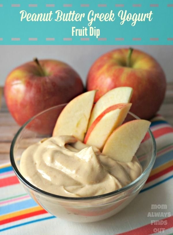 Peanut Butter Greek Yogurt Apple Dip