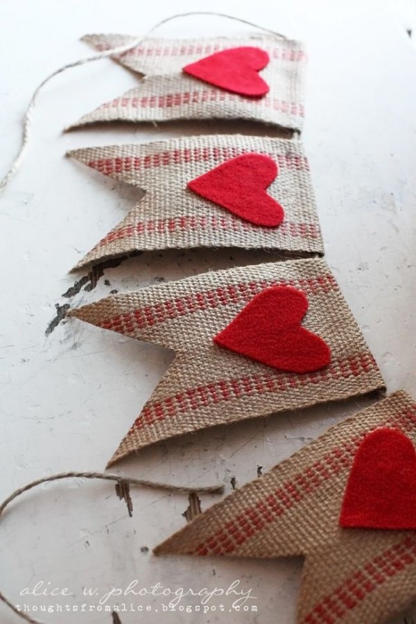 Rustic Valentine's Love Bunting