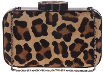 Lulu Guinness Leopard Print Clutch Bag