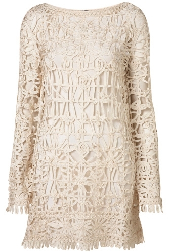 Topshop Knitted Crochet Dress