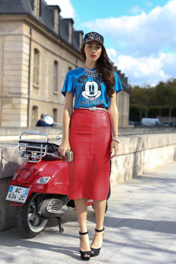 Cute Tee and Pencil Skirt