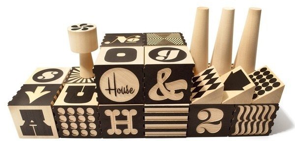 Wood Alphabet Factory Blocks