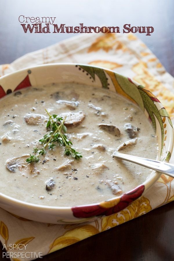 Creamy Wild Mushroom Soup