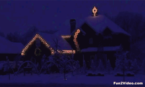 christmas decoration, christmas lights, midnight, screenshot, Fun2,