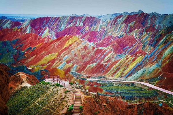 Zhangye Danxia Mountains, China