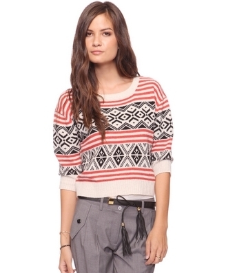 Crop Fair Isle Sweater