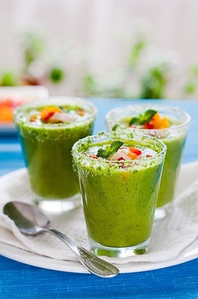 Cucumber Gazpacho with Wasabi