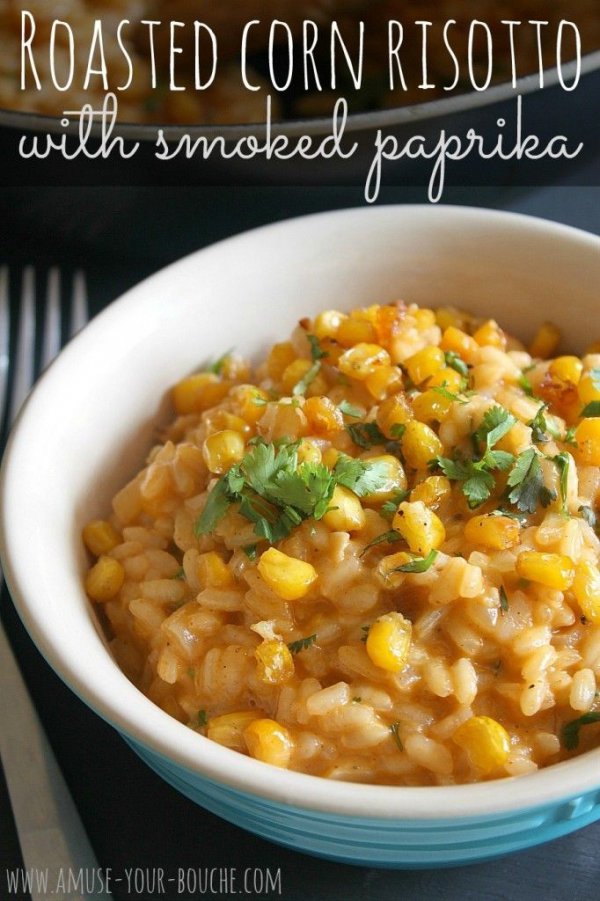 Roasted Corn Risotto with Smoked Paprika