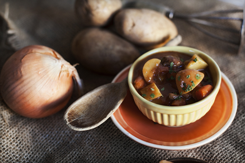 Cider Glazed Roasted Root Vegetable Stew