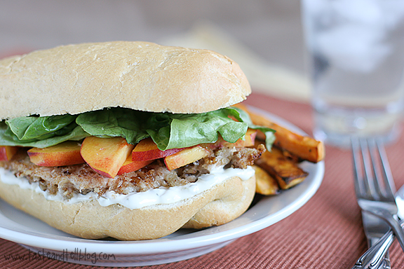 Peach Chicken Sandwich