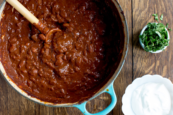 Triple Chocolate Beef and Bean Chili