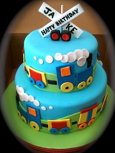 Birthday Train Cake | The Pinterest Experiement