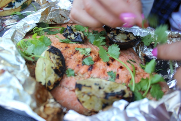 Asian Lime and Cilantro Sauce for Salmon