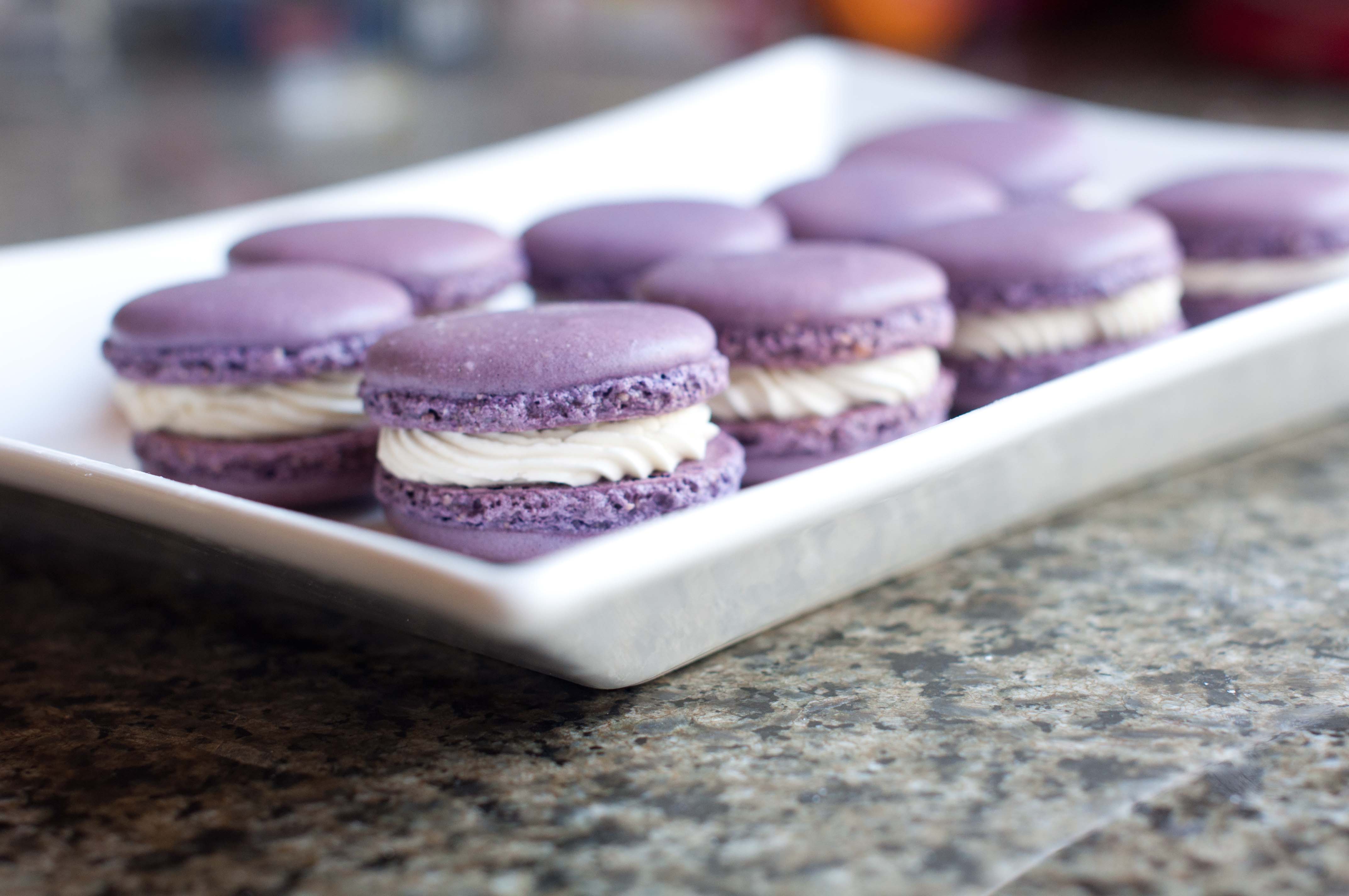 Lavender Macarons