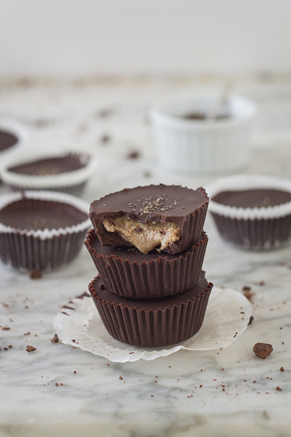 Dark Chocolate Almond Butter Cups