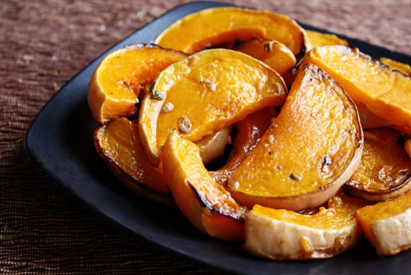 Roasted Butternut Squash with Mustard Vinegarette