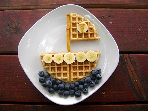 Whole Grain Waffle Boats