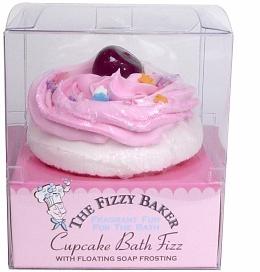 Smith & Vandiver the Fizzy Baker Cupcake Bath Fizz in Cherry Cheesecake